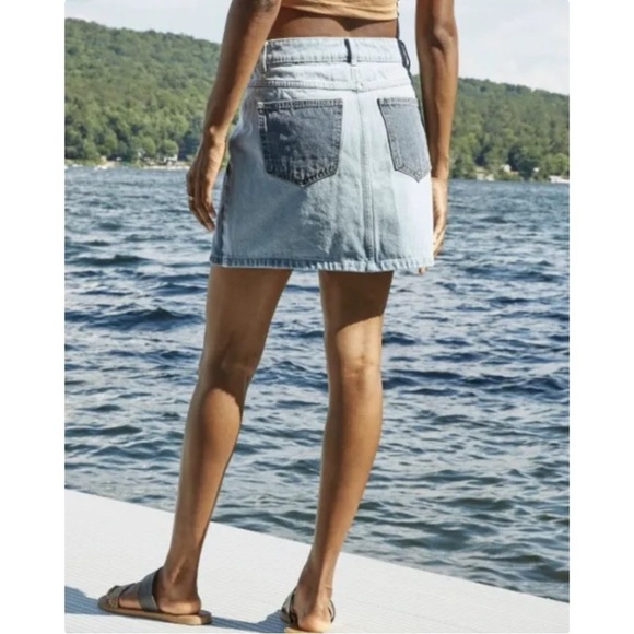 Wild Fable Patchwork Denim Jean Skirt Size 4 - Picture 5 of 9